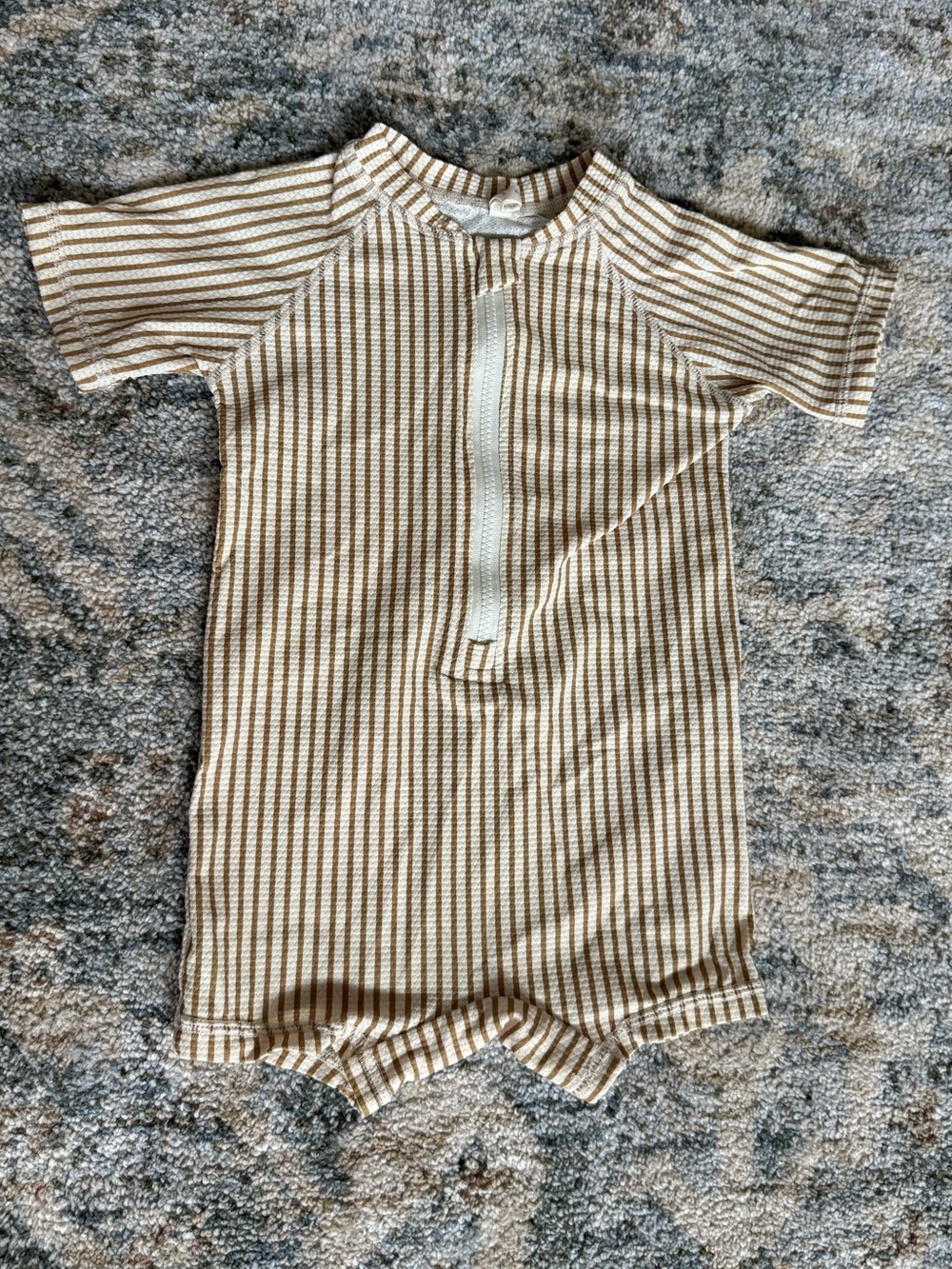 Quincy Mae Stripe One piece Rashguard 12-18m
